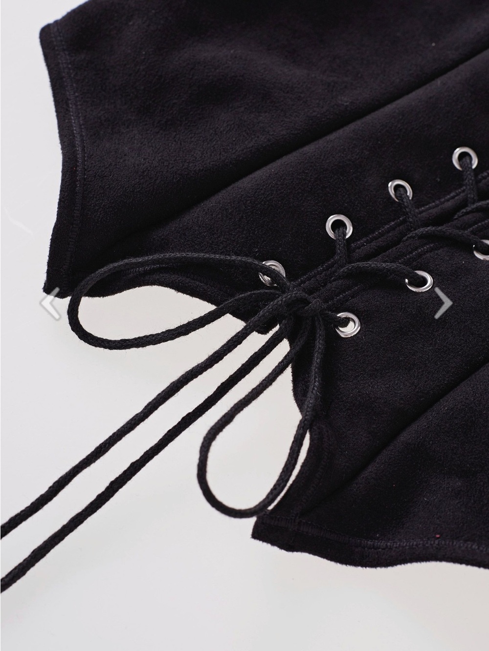 Chicwish Black Lace-Up Corset Camisole - Picture 4 of 6